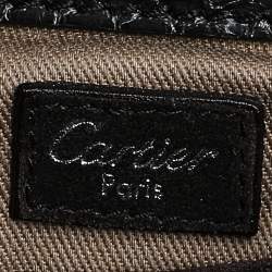 Cartier Brown Suede and Python Marcello de Cartier Hobo