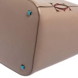 Pre Owned Cartier Old Rose Pink Leather Must C Bucket Bag