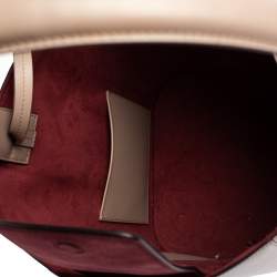 Pre Owned Cartier Old Rose Pink Leather Must C Bucket Bag