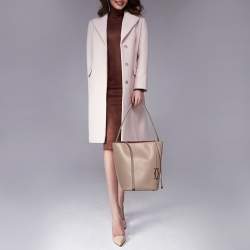 Pre Owned Cartier Old Rose Pink Leather Must C Bucket Bag