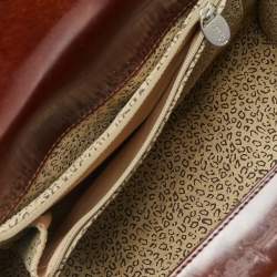 مملوكة مسبقًا Cartier Brown Leather Panthere Box Bag