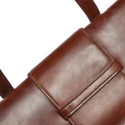 مملوكة مسبقًا Cartier Brown Leather Panthere Box Bag
