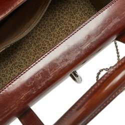 مملوكة مسبقًا Cartier Brown Leather Panthere Box Bag