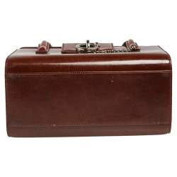 مملوكة مسبقًا Cartier Brown Leather Panthere Box Bag
