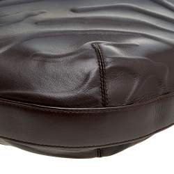 Pre Owned Cartier Dark Brown Leather Medium Panthere de Cartier Bag