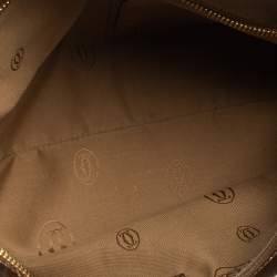 Pre Owned Cartier Gold Leather Marcello de Cartier Bag