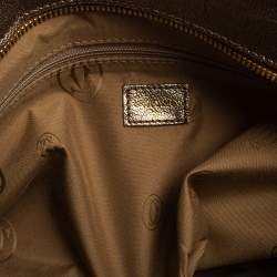 Pre Owned Cartier Gold Leather Marcello de Cartier Bag