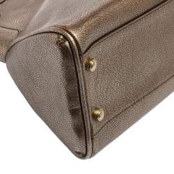 Pre Owned Cartier Gold Leather Marcello de Cartier Bag