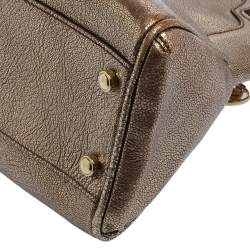 Pre Owned Cartier Gold Leather Marcello de Cartier Bag