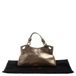 Pre Owned Cartier Gold Leather Marcello de Cartier Bag