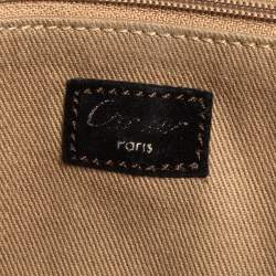 Cartier Python,Suede and Leather Marcello Flap Shoulder Bag