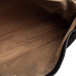 Cartier Python,Suede and Leather Marcello Flap Shoulder Bag