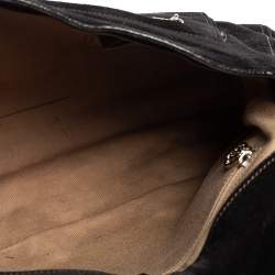 Cartier Python,Suede and Leather Marcello Flap Shoulder Bag