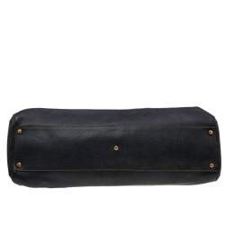 Pre Owned Cartier Black Leather Marcello de Cartier Shoulder Bag
