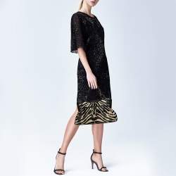 مملوكة مسبقًا Cartier Beige/Black Calf Hair and Textured Leather Marcello De Cartier 