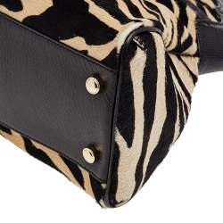 مملوكة مسبقًا Cartier Beige/Black Calf Hair and Textured Leather Marcello De Cartier 