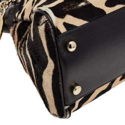 مملوكة مسبقًا Cartier Beige/Black Calf Hair and Textured Leather Marcello De Cartier 