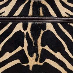 مملوكة مسبقًا Cartier Beige/Black Calf Hair and Textured Leather Marcello De Cartier 