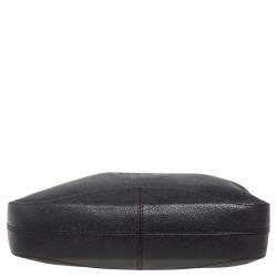 Cartier Black Leather Marcello De Cartier Foldover Clutch