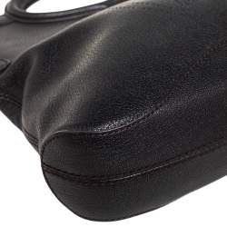 Cartier Black Leather Marcello De Cartier Foldover Clutch