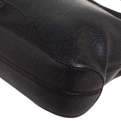 Cartier Black Leather Marcello De Cartier Foldover Clutch