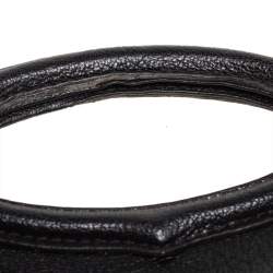 Cartier Black Leather Marcello De Cartier Foldover Clutch