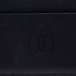 Pre Owned محفظة بطاقات كارتييه ماست دو كارتييه جلد أسود