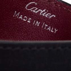 Pre Owned محفظة بطاقات كارتييه ماست دو كارتييه جلد أسود