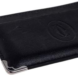 Pre Owned محفظة بطاقات كارتييه ماست دو كارتييه جلد أسود