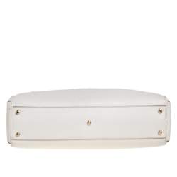 مملوكة مسبقًا Cartier White Leather Medium Marcello de Cartier Bag