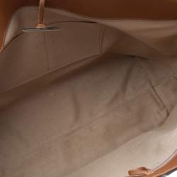 Pre Owned حقيبة يد توتس كارتييه مارسيللو دو كارتييه جلد بني وثعبان