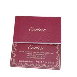 Pre Owned حقيبة يد توتس كارتييه مارسيللو دو كارتييه جلد بني وثعبان