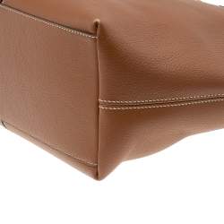 Pre Owned حقيبة يد توتس كارتييه مارسيللو دو كارتييه جلد بني وثعبان