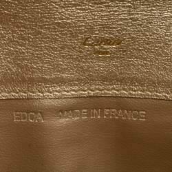 Pre Owned Cartier Gold Leather Must de Cartier Continental Wallet