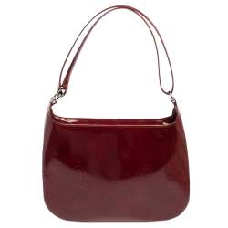 مملوكة مسبقًا حقيبة كتف كارتييه هابي بيرث داي جلد أحمر لامع