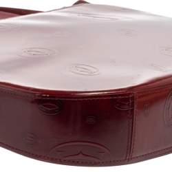 مملوكة مس بقًا حقيبة كتف كارتييه هابي بيرث داي جلد أحمر لامع