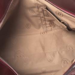 Pre Owned حقيبة كارتييه مارسلو دو كارتييه جلد حمراء لامعة