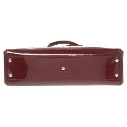 Pre Owned حقيبة كارتييه مارسلو دو كارتييه جلد حمراء لامعة