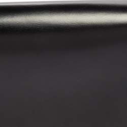 Pre Owned Cartier Black Leather Flap Shoulder Bag