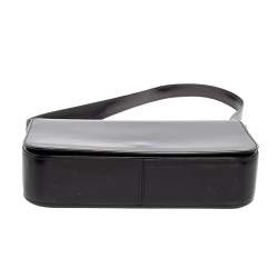 Pre Owned Cartier Black Leather Flap Shoulder Bag