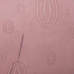 Pre Owned Cartier Pink Patent Leather Happy Birthday Flap Satchel