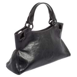 Pre Owned Cartier Black Leather Small Marcello de Cartier Bag