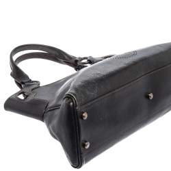 Pre Owned Cartier Black Leather Small Marcello de Cartier Bag