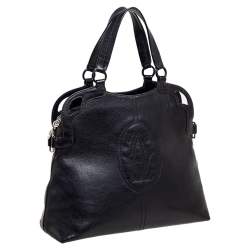 Pre Owned حقيبة ساتشل كارتييه مارسلو دو كارتييه جلد سوداء