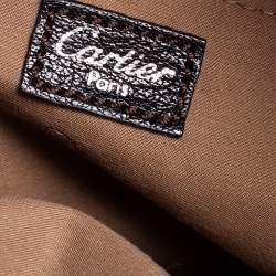 Pre Owned حقيبة ساتشل كارتييه مارسلو دو كارتييه جلد سوداء