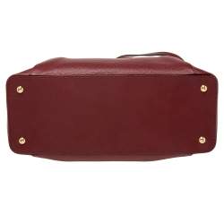 Pre Owned Cartier Red Leather C de Cartier Bag