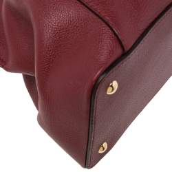 Pre Owned Cartier Red Leather C de Cartier Bag