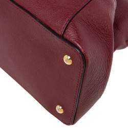 Pre Owned Cartier Red Leather C de Cartier Bag