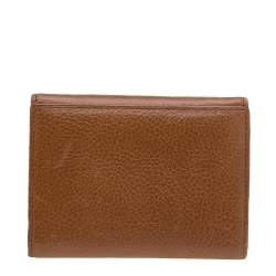 Pre Owned محفظة كارتييه مارسيلو دو كارتييه جلد بني فاتحة ثلاثية الطية