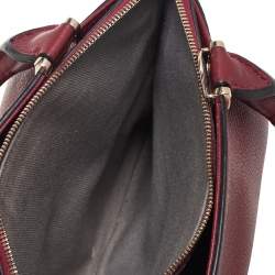 Pre Owned حقيبة ساتشل كارتييه سي دو كارتييه جلد عنابي صغيرة